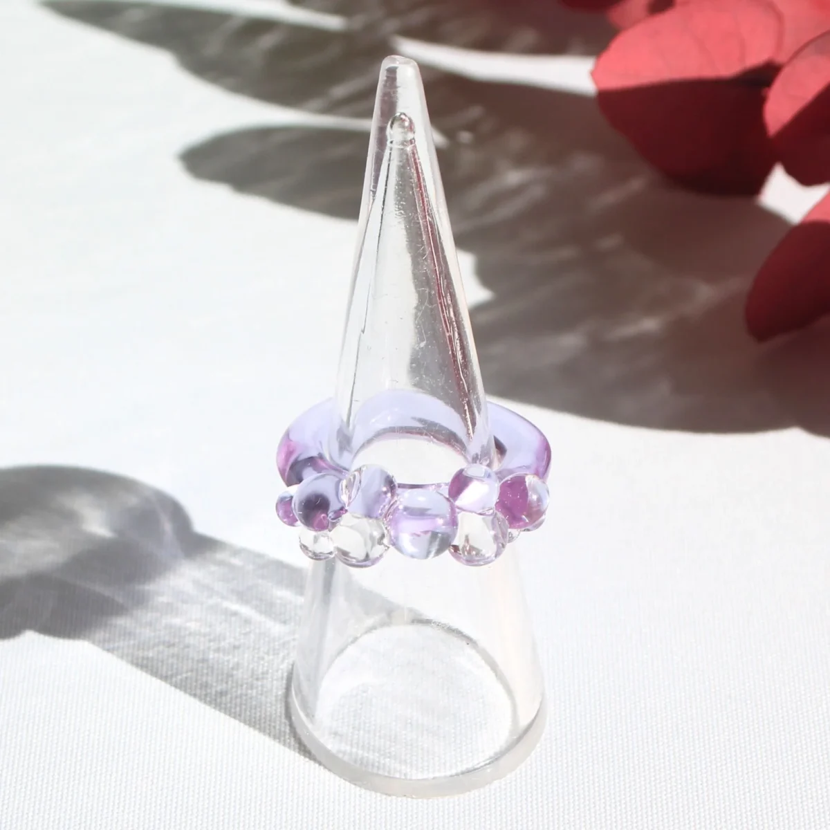 Silver26SteelSiecesGlassBubbleRing.webp
