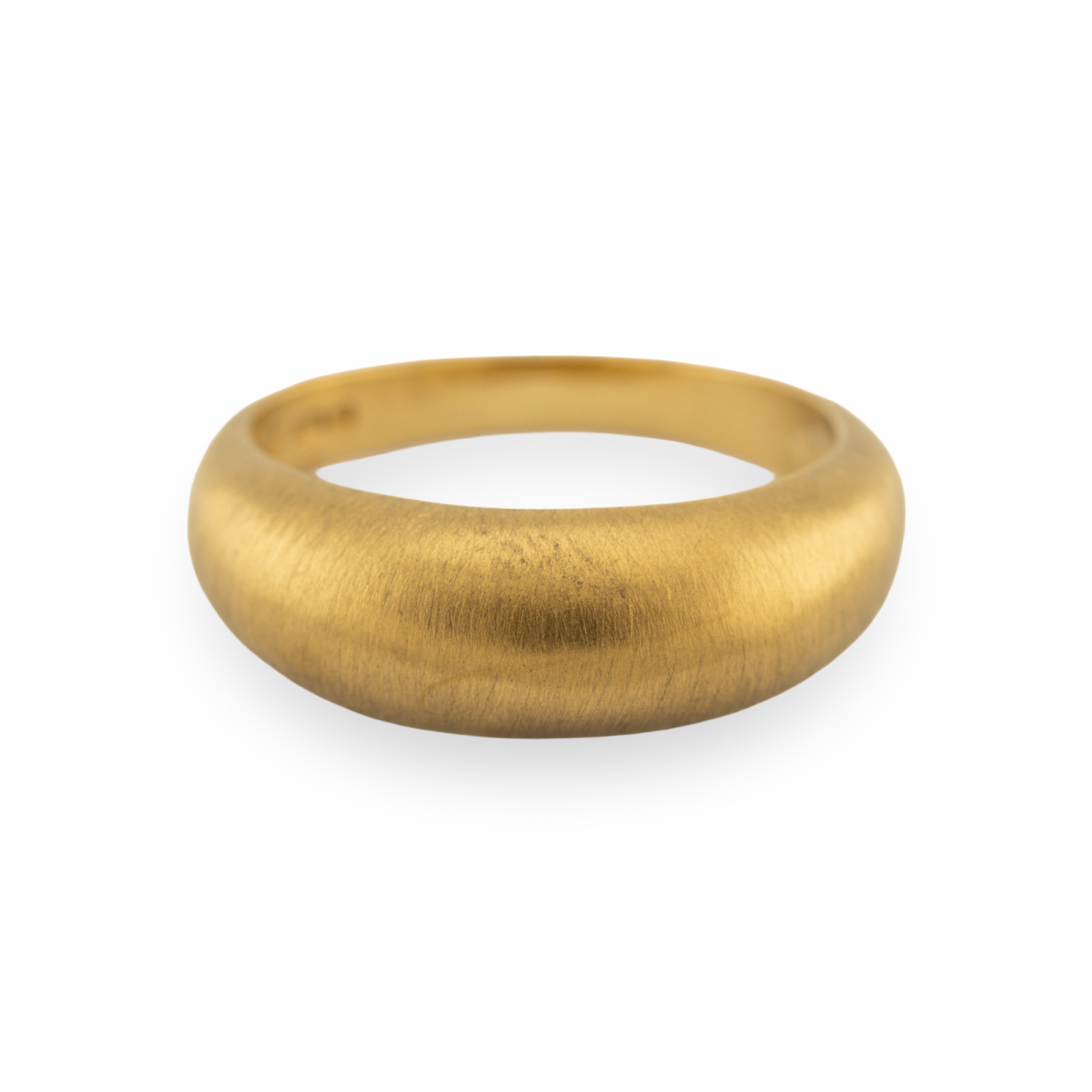 Domed gold ring